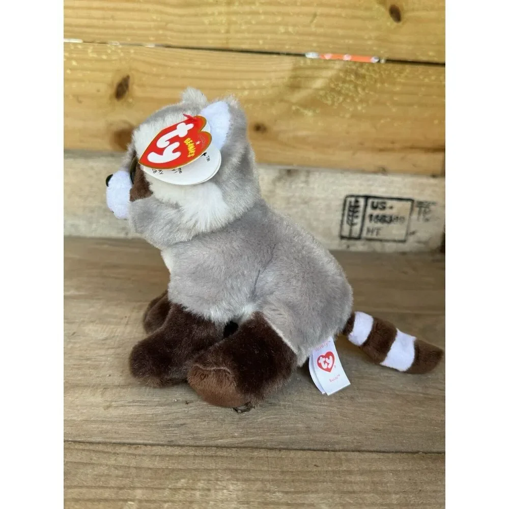 Super Cute! Ty Beanie Baby Bandit The‎ Raccoon 6